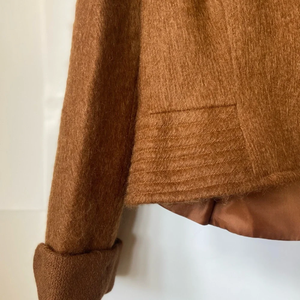 Vintage 1980s Christian Dior 3pc brown mohair suit